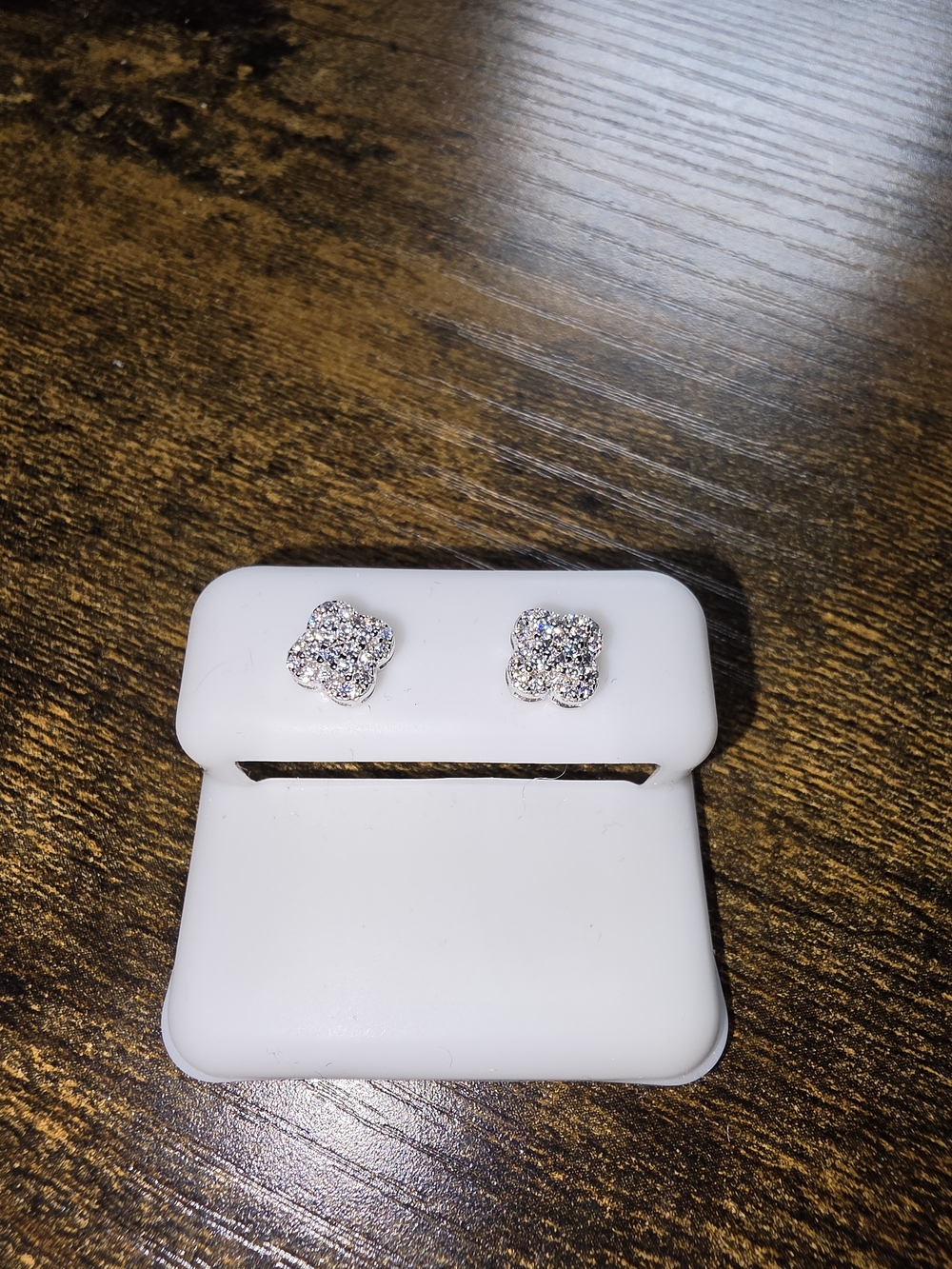 925 Silver Moissanite Cluster Stud Earrings - 0.3 CTW VVSD